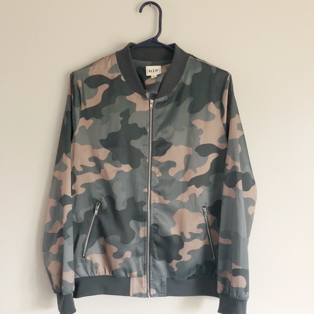 H.I.P. Camo Bomber Jacket